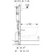 Інсталяція для унітазу Geberit Duofix Delta 458.126.00.2 (з прокладкою та кріпленням до стіни), фото , изображение 5