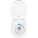 Безободковый подвесной унитаз Qtap Scorpio Ultra Quiet Rimless QT14332380AW (воронкообразный, с сиденьем), фото 6