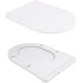 Безободковый подвесной унитаз Qtap Scorpio Ultra Quiet Rimless QT14332380AW (воронкообразный, с сиденьем), фото 7