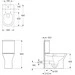 Безободковый унитаз-компакт Imprese Vyskov New Rimless i11335 (с сиденьем), фото 2