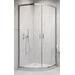 Комплект Radaway: душова кабіна Alienta A Chrome + піддон Lupo 10229090-01-01KL500 (90x90 см, прозоре скло, профіль хром, з сифоном), Доступні розміри: 90 x 90, фото 