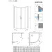 Комплект Radaway: душова кабіна Alienta A Chrome + піддон Lupo 10229090-01-01KL500 (90x90 см, прозоре скло, профіль хром, з сифоном), Доступні розміри: 90 x 90, фото , изображение 9