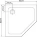 Душовий піддон RJ Duct 90RZ079(2) (90x90 см, з сифоном), фото , изображение 2