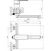 Смеситель для ванны RJ Ina RJFA058-04CH (с лейкой и шлангом), фото 2