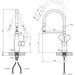 Кухонная мойка со смесителем Kroner KRG6050HMERSC03111BLKSP016 (60x50 см, 3.0/1.0 мм, с коландером, дозатором и сифоном), фото 19