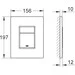 Комплект унитаз с инсталляцией 3 в 1: подвесной унитаз с сиденьем Roca Arios Rimless Vortex A34HC10000 + инсталляция Grohe Rapid SL 38772001 + клавиша хром + крепление к стене, фото 12
