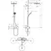 Душова система з термостатом Hansgrohe Pulsify S Showerpipe 260 1jet EcoSmart Brushed Bronze 24221140 (брашована бронза, з поличкою), Колір виробника: брашована бронза, фото , изображение 2
