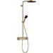 Душова система з термостатом Hansgrohe Pulsify S Showerpipe 260 1jet EcoSmart Brushed Bronze 24221140 (брашована бронза, з поличкою), Колір виробника: брашована бронза, фото 