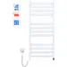 Электрический полотенцесушитель Navin Largo Sensor Wi-Fi 12-844155-5012 (500x1200, белый, левый, сенсорный, с таймером), Доступные размеры: 500 x 1200, Цвет производителя: белый глянец, Подключение полотенцесушителя: левое, фото 