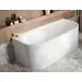 Акрилова ванна Radaway Vanesa Slim WA1-71-170x075 (170x75 см, пристінна, з ніжками та сифоном), Доступні розміри: 170 x 75, фото 