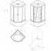 Душовий бокс Am.Pm X-Joy Round Deep W94C-401A-090BT (90x90 см, прозоре скло, профіль чорний матовий, з піддоном), Доступні розміри: 90 x 90, Колір виробника: чорний матовий, фото , изображение 8