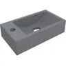 Раковина Miraggio Faro R Mirastone gray 0001209 (40x22 см, сіра матова), Доступні розміри: 41 x 23 R, Колір виробника: сірий, Технологія виробництва: Mirastone, фото 