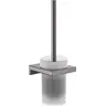 Йоржик для унітазу Hansgrohe AddStoris Brushed Black Chrome 41752340 (брашований чорний хром, настінний), Колір виробника: брашований чорний хром, фото 