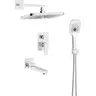 Душевая система Qtap Gemini Chrome QTGEM114CRM45702 (хром, скрытого монтажа, с изливом), Цвет производителя: хром, фото 