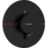 Внешняя часть смесителя скрытого монтажа с термостатом для душа Hansgrohe ShowerSelect Comfort S Matt Black 15559670 (черная матовая), Цвет производителя: черный матовый, фото 