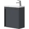 Тумба з раковиною Devit Small Anthracite Matt 063050A (50 см, антрацит матовий, підвісна), Доступні розміри: 50, Колір виробника: антрацит матовий, фото 