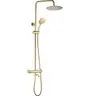 Душова система з термостатом VBI Milano Gold VBI-050111GL (золото, з виливом), Колір виробника: золото, фото 