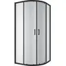 Душова кабіна Koller Pool Line Arc Black Matt 1440652504 (90x90 см, скло матове, профіль чорний матовий), Доступні розміри: 90 x 90, Колір виробника: матове скло, обробка чорна, фото 