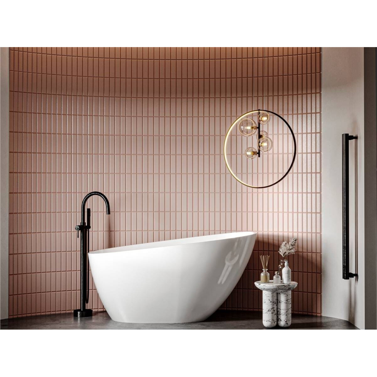 Мраморная ванна Miraggio Valeria Miramarble 69125547 (140x74 см ...