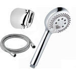 Лейка для душа Kludi Logo 680300500 (трехрежимная, с шлангом и держателем), фото 