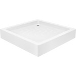 Душова кабіна без піддону 80x80 см Lidz Wawel SC80x80.SAT.LOW.FR (LWASC8080SATLOWFR2, профіль сатин, скло матове), фото , изображение 2