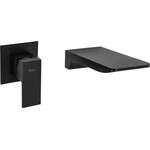 Змішувач прихованого монтажу для умивальника Rea Mason REA-B0690 (чорний, внутрішня частина в комплекті), фото 