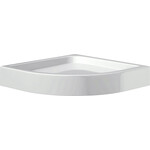 Душова кабіна 80x80 см Am.Pm Gem 1/4 Round W90UG-401-080MT (без піддону, скло прозоре, профіль матовий хром), Доступні розміри: 80 x 80, Колір виробника: сатин (хром матовий), фото , изображение 2