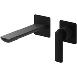 Змішувач прихованого монтажу для умивальника Kohlman Experience Black Matt QW180EB (чорний матовий, внутрішня частина в комплекті), Колір виробника: чорний матовий, фото 