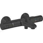 Смеситель для ванны с термостатом Grohe QuickFix Precision Start Black 345982430 (черный матовый), фото 