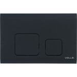 Панель смыва Volle Cuadra Evo Black Matt 222113 (черная матовая), фото 