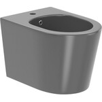 Безободковый подвесной унитаз Imprese Jess i11330MDG (темно-серый матовый, с сиденьем), фото 2