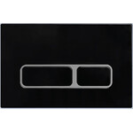 Панель смыва Koller Pool Edge Black/Ghrome KP-ED-002 (черный матовый/хром), Цвет производителя: черный матовый, хром, фото 