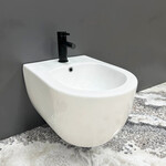 Безободковый подвесной унитаз VBI Vulcano White Matt VBI-020415 (белый матовый, с сиденьем), Цвет производителя: белый матовый, фото 2