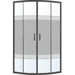 Душевая кабина Eger Tisza BS 599-021-BS/1 (90x90 см, стекло с рисунком, профиль черный матовый), фото 