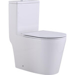 Безободковый унитаз-моноблок Qtap Swan Ultra Quiet QT16226080AW (воронкообразный, с сиденьем), фото 
