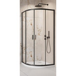 Душевая кабина Radaway Alienta A Black 10229090-54-01 (90x90 см, стекло прозрачное, профиль черный матовый), Доступные размеры: 90 x 90, Цвет производителя: черный матовый, фото 