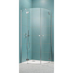 Душова кабіна Radaway Torrenta PDD Chrome 131600-01-01 (90x90 см, скло прозоре, петлі хром), Доступні розміри: 90 x 90, фото 