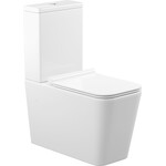 Безободковый унитаз-компакт Koller Pool Kvadro 1810550199 (KR-0675-RC-C+KR-0675-RC-T, с сиденьем), фото 