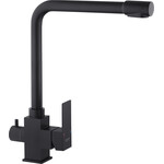Смеситель для кухни Kroner KRP Edelstahl Kubus SCH03810 (черный матовый, c подключением питьевой воды), фото 