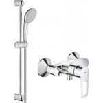 Смеситель для душа Grohe BauLoop New Tempesta Classic (23634001+27598001, с душевым гарнитуром), фото 