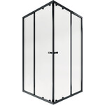 Душевая кабина Qtap Pisces Black Matt PISBLA1079SC5 (90x90 см, стекло прозрачное, профиль черный матовый), Доступные размеры: 90 x 90, Цвет производителя: черный матовый, фото 