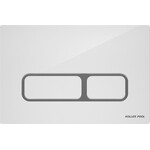 Панель смыва Koller Pool Edge White/Chrome KP-ED-003 (белый/хром), Цвет производителя: белый глянец, хром, фото 