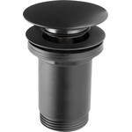 Донний клапан Ferro Rotondo Black Matt S285B-BL-B (чорний матовий, без переливу), Колір виробника: чорний матовий, фото 