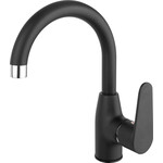 Смеситель для умывальника Ferro Algeo Black Matt BAG2ABL (черный матовый), фото 