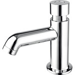 Змішувач для умивальника Ferro Press Chrome Z201 (натискний), фото 