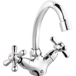 Змішувач для умивальника Ferro Retro Chrome XR2, фото 