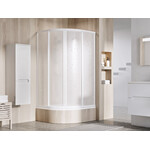 Душевая кабина Ravak Supernova Sabina SKCP4-90 (31177V10011, 90x90 см, витраж из пластика Pearl, профиль белый), фото 