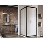 Душевая кабина Ravak Supernova ASDP3-100+APSS-80 (00VA03R2ZGSET100APSS80, 100x80 см, стекло матовое, профиль черный), Доступные размеры: 100 x 80, Цвет производителя: матовое стекло, отделка черная, фото 