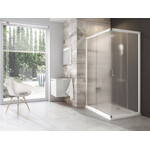 Душова кабіна Ravak Blix BLRV2K-90+BLRV2K-90 (1XV70100ZGSET9090, 90x90 см, скло матове, профіль білий), Доступні розміри: 90 x 90, Колір виробника: матове скло, обробка біла, фото 