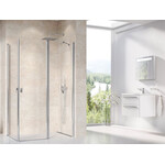 Душевая кабина Ravak Chrome CRV1-90+CRV2-120 (1QV70C01Z1SET90CRV2120, 120х90 см, стекло прозрачное, профиль хром), Доступные размеры: 120 x 90, Цвет производителя: прозрачное стекло, отделка хром, фото 